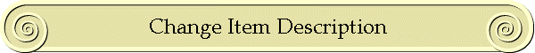 Change Item Description